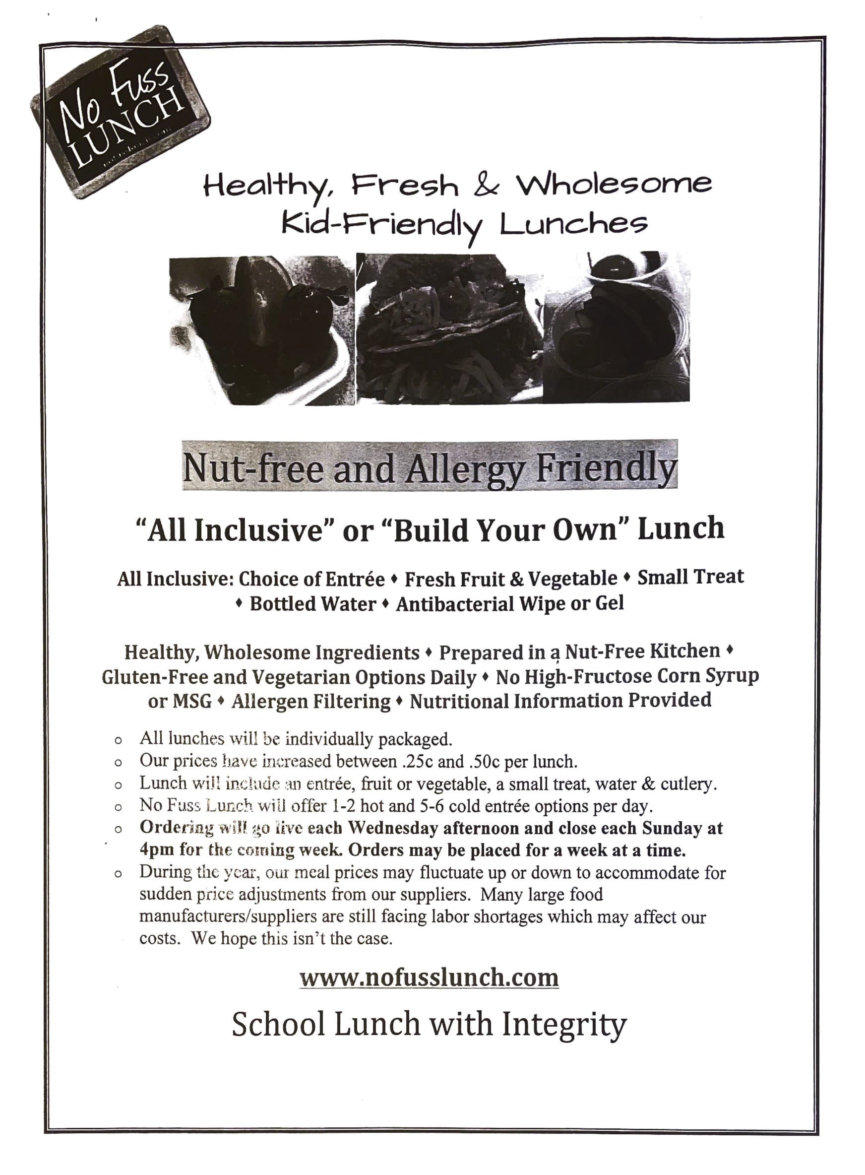 Lunch St. Michael School Cranford, NJ